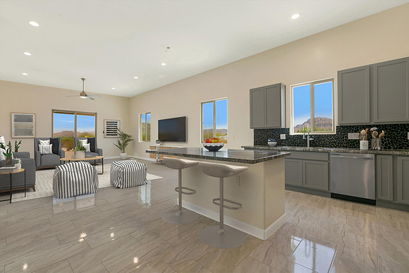 Virtually Staged Room