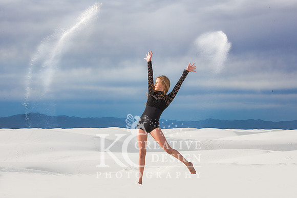Dawvyn Winters Model/Dancer White Sands New Mexico Photo Shoot 2014