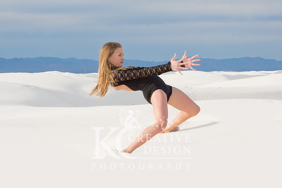 Dawvyn Winters Model/Dancer White Sands New Mexico Photo Shoot 2014