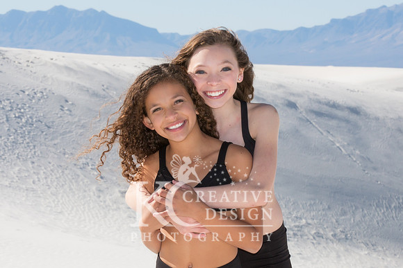 Annabelle Barken and Leah Craven-Glenn Model/Dancer White Sands New Mexico Photo Shoot 2014