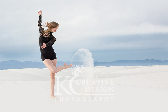 Dawvyn Winters Model/Dancer White Sands New Mexico Photo Shoot 2014