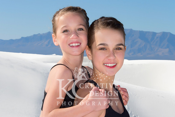 Emmie Gooding and Callie Gooding Model/Dancer White Sands New Mexico Photo Shoot 2014