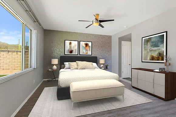 Virtually Staged Room