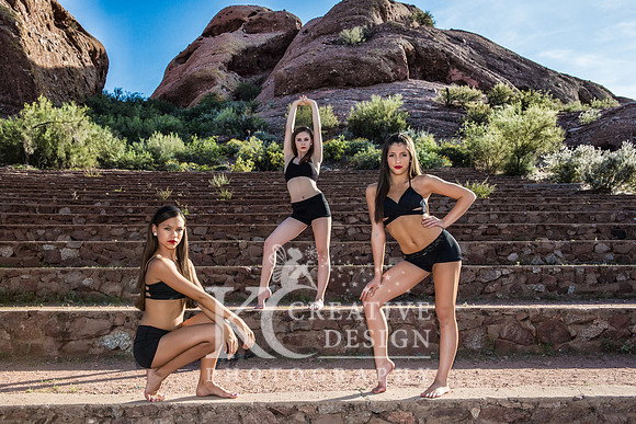 Leyla, Lindsey, Ashtin Models/Dancers Phoenix Mountain Photo Shoot Spring 2014